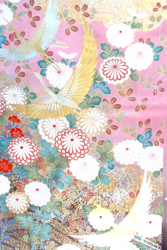 Ayane embroidered crane - [ayane],
