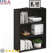 3-Tier Wide Bookcase Durable