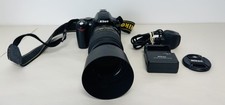 Nikon D40 Digital Camera+Nikon DX AF-S Nikkor 55-300 mm Lens&Charger – WORKING