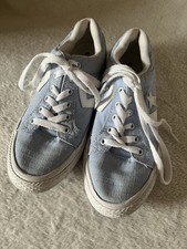 Girls Converse Baby Blue Trainers Size 2