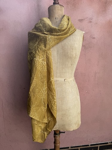 Toast olive green silk scarf - toast,