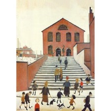 L S Lowry - Old Church and Steps - MEDICI POSTCARDS