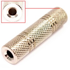 Metal 3.5mm JACK COUPLER Adapter Female to Female STEREO Audio Extender Socket