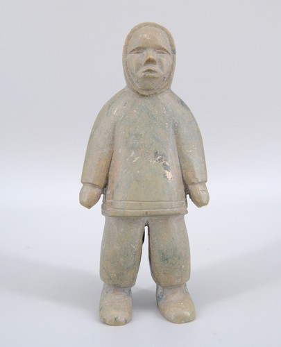 Hand carved soapstone inuit - hand,