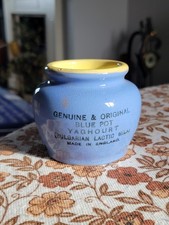 Antique blue pot yaghourt - antique,