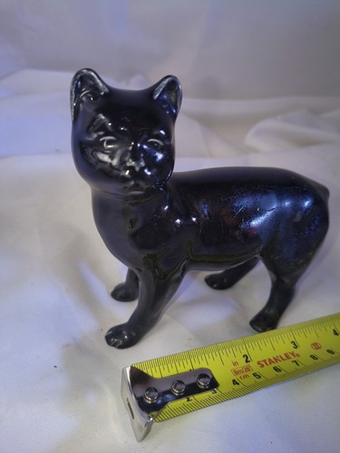 Vintage ceramic manx cat black - vintage,