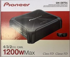 Pioneer GM-D8704 Stereo Amp Compact 4 Channel Class FD Car Amplifier 600w RMS