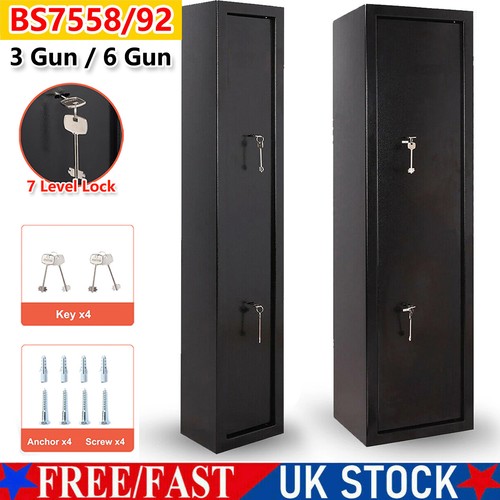 Gun cabinet safe rifle - 6,