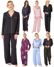 Ladies Satin Long Pajamas