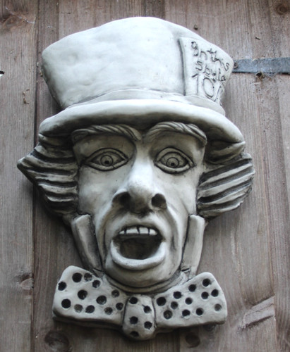 Mad hatter garden wall - hatter,