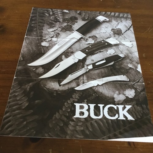 Buck knives brochure pamplet - knives, brochure/