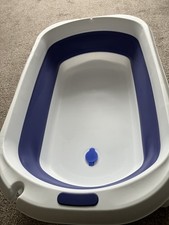 durane baby bath tub blue and white