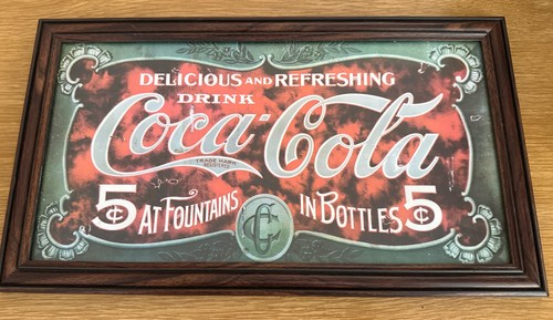 Pair coca cola theme framed - of,