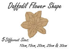 Daffodil Flower MDF Shape