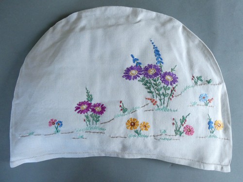 Vintage embroidery tea - vintage,