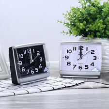 Quartz Number Bedside Table Silent No Tick Alarm Clock Easy to Read Home Decor 