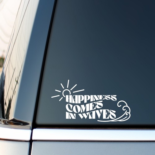 Happiness comes waves - happiness,