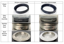 KENWOOD KMIX CONVERSION KIT TO 4 LUG For KMX50 Both Parts