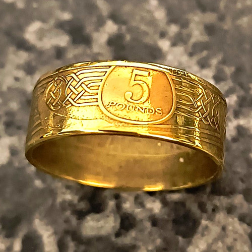 Isle man coin ring - isle,
