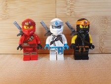LEGO Ninjago Secrets Of Forbidden Spinjitzu Minifigure Bundle 2019 Kai Cole Zane