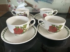 Four Portmerion Cups And Saucers