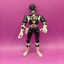Bandai black Power Ranger Figure 8" Vintage 1993 90s Retro Prop  2 