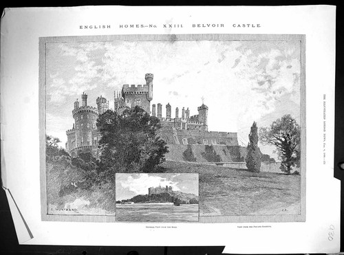 Old 1890 belvoir castle - belvoir,