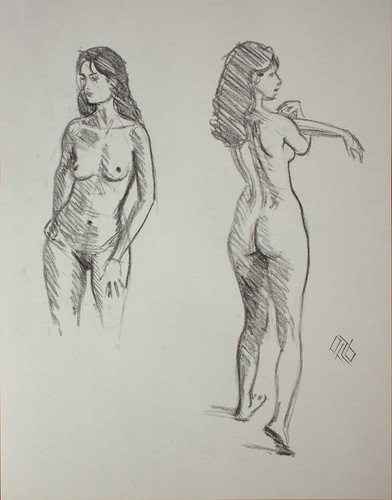Original female charcoal - female, on