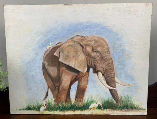 Vintage original signed oil - original,