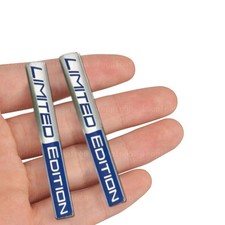 2pcs 3D Limited Edition Car Body Emblem Badge Decal Stickers Trim Accessories