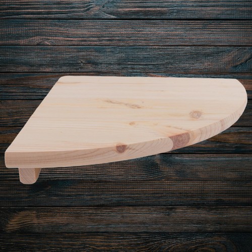 Wooden corner shelf 30x30cm - shelf,
