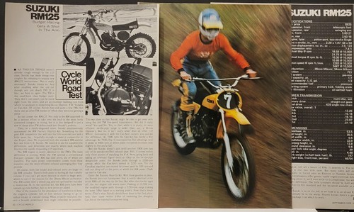 1975 suzuki rm125 print - 1975,