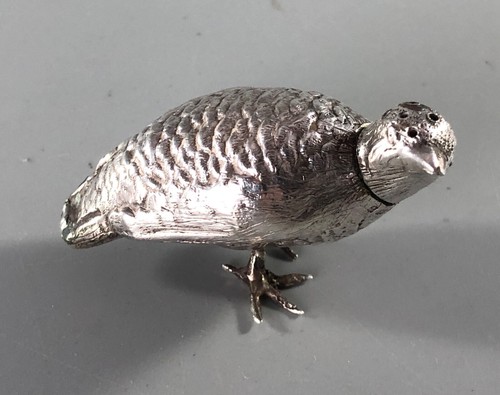 Edwardian silver partridge - edwardian,