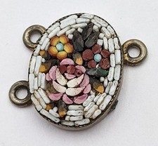 GRAND TOUR ITALIAN MICRO MOSAIC ROSES PANEL c1900
