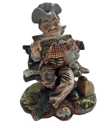Vintage hand painted ceramic - hand-painted,