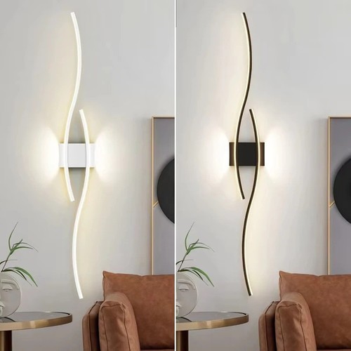 Light modern wave bar - , wall