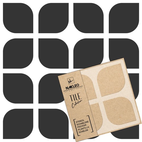 Reusable plastic tile stencil - reusable,