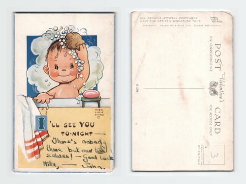Vintage postcard mabel - vintage,