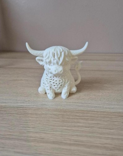Highland cow tea light desk - highland,