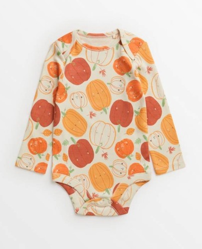 Baby cream pumpkin print - baby,