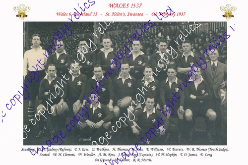 Wales 1937 rugby - wales,
