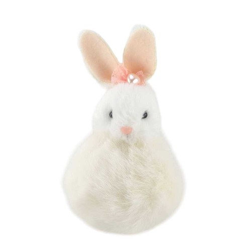 White super fluffy - super, pom