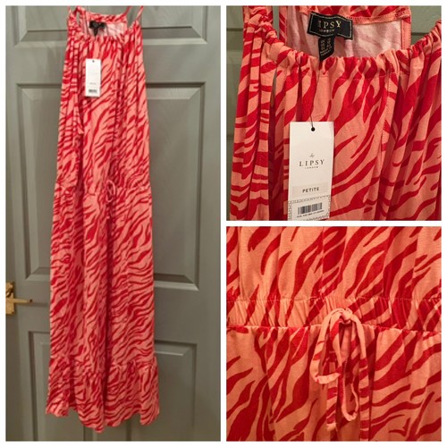 Lipsy pink halterneck - pink, animal