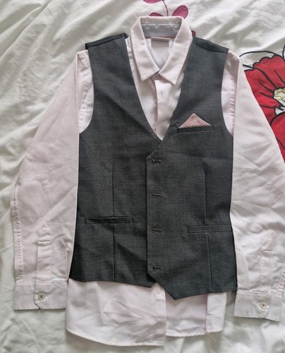 Next boys waistcoat and shirt - and,