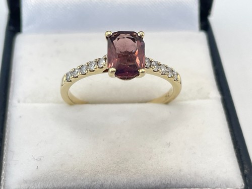 Vintage 18ct gold amethyst - gold, &