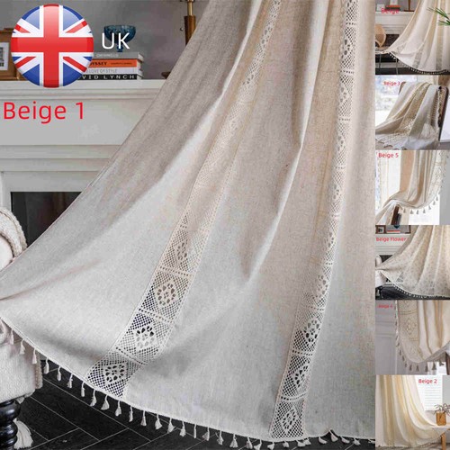 Net knitted curtain panel slot - knitted,