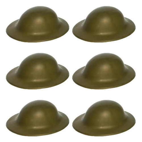 Ww2 green plastic helmets - plastic,
