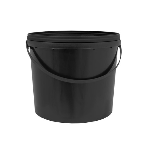 Black buckets lids various - buckets,