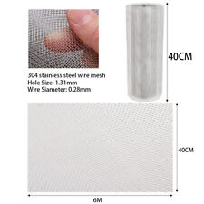 6M Stainless Steel Rat Mesh Rodent Proofing Woven Fine Wire Metal Netting Roll