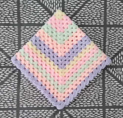 Crochet baby doll blanket - doll, 21"